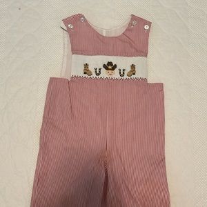 Cowboy smocked longall 12m